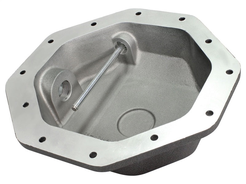 aFe Pro Series Rear Differential Cover Black w/ Machined Fins : Dodge/RAM 46-70272 Photo - Unmounted