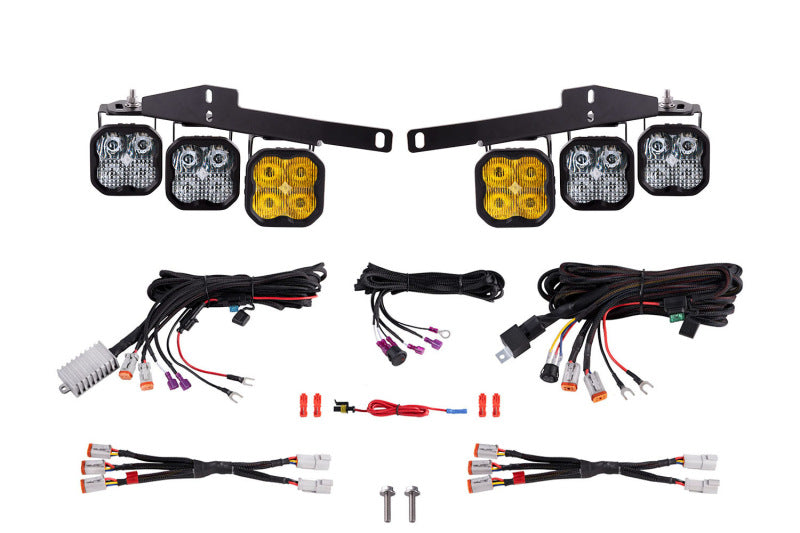 Diode Dynamics 17-20 Ford Raptor SS3 LED Fog Light Kit - Yellow Pro DD6366 DD6366 Photo - Primary