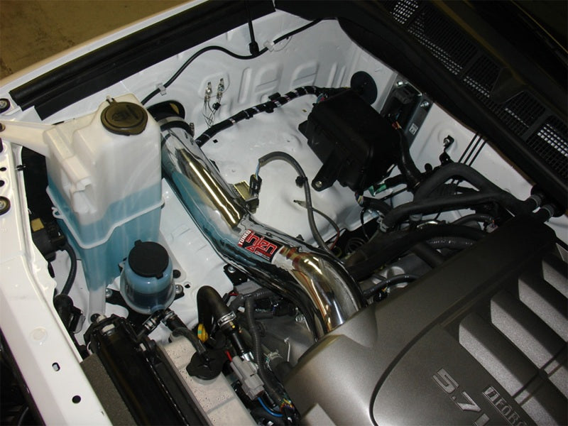 Injen 07-20  Toyota Tundra 5.7L V8 Wrinkle Black Cold Air Intake PF2020WB PF2020WB Photo - Mounted