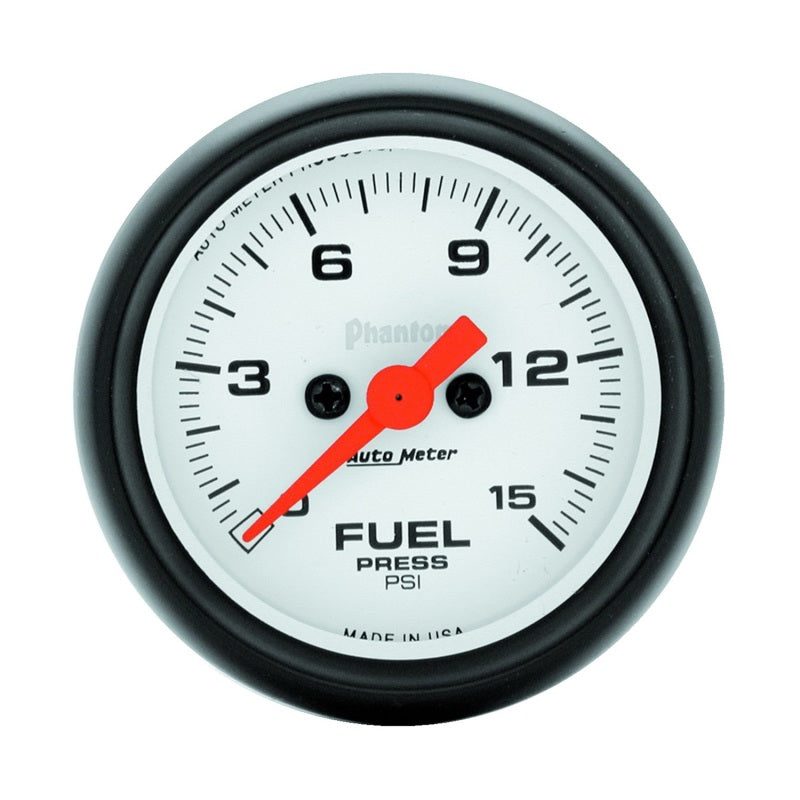 Autometer Gauge, Fuel Pressure, 2 1/16", 15Psi, Digital Stepper Motor, Phantom 5761 Photo - Primary