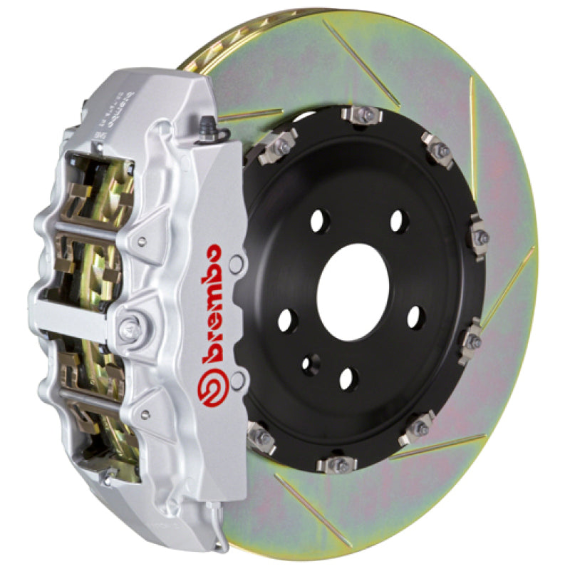 Brembo 17-20 RS3 Sedan Front GT BBK 6 Piston Cast 380x34 2pc Rotor Slotted Type-1-Silver 1N2.9065A3