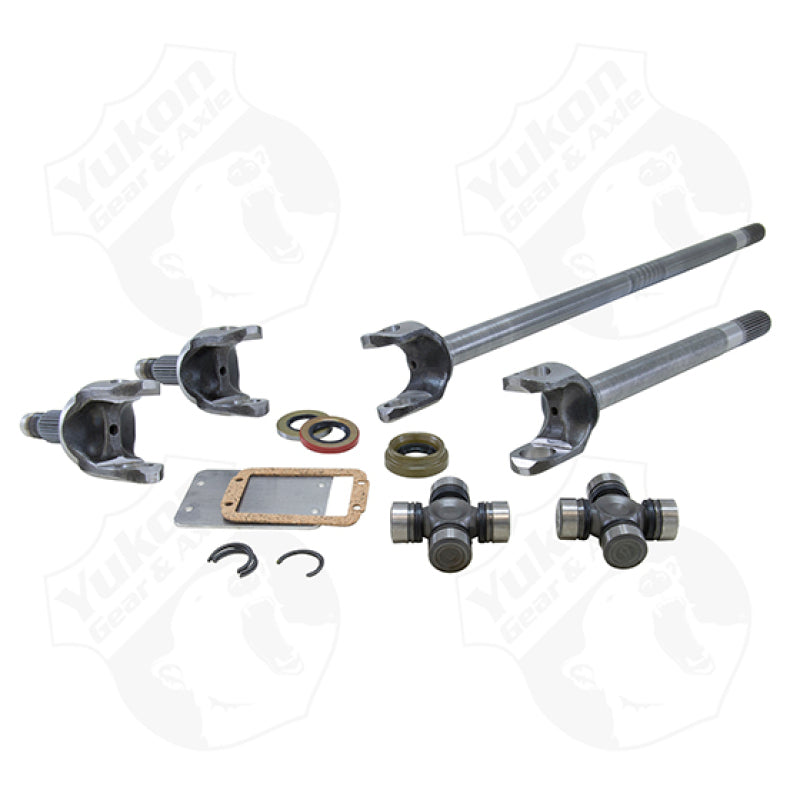 Yukon Gear & Axle Yukon Gear 4340 Chrome-Moly Replacement Axle Kit For Jeep TJ / YJ & XJ Dana 30 / w/ Super Joints YA W24162 YA W24162 Photo - Primary