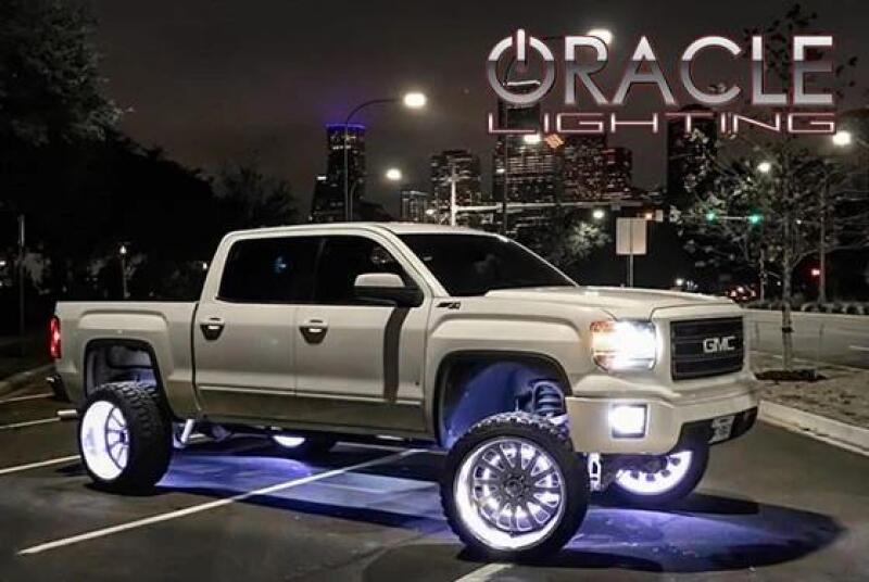 ORACLE Lighting Oracle LED Illuminated Wheel Rings - Double LED - White 4228-001 4228-001 Photo - lifestyle view