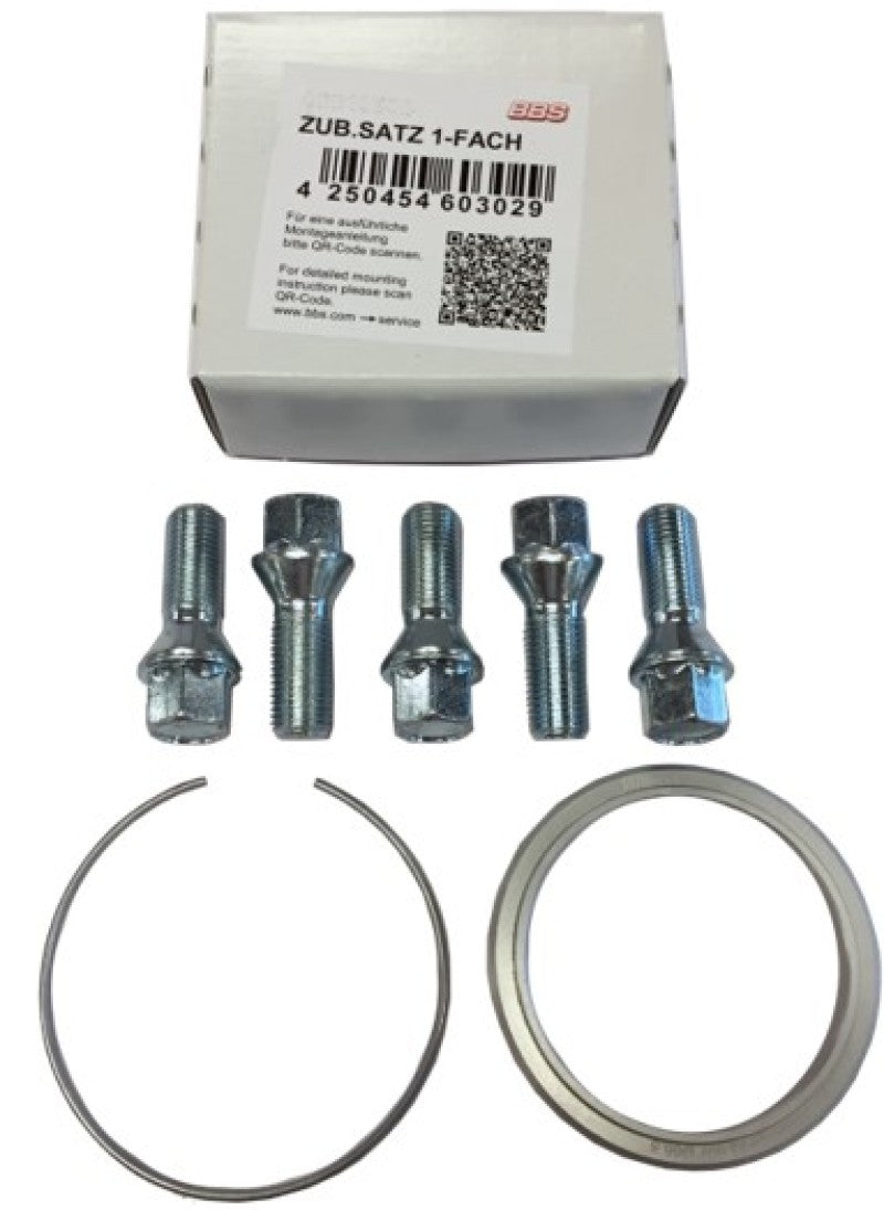BBS PFS KIT - BMW 74mm Hub - Includes 82mm OD - 74mm ID Ring / 82mm Clip / Lug Bolts 09.30.091 09.30.091 User 1