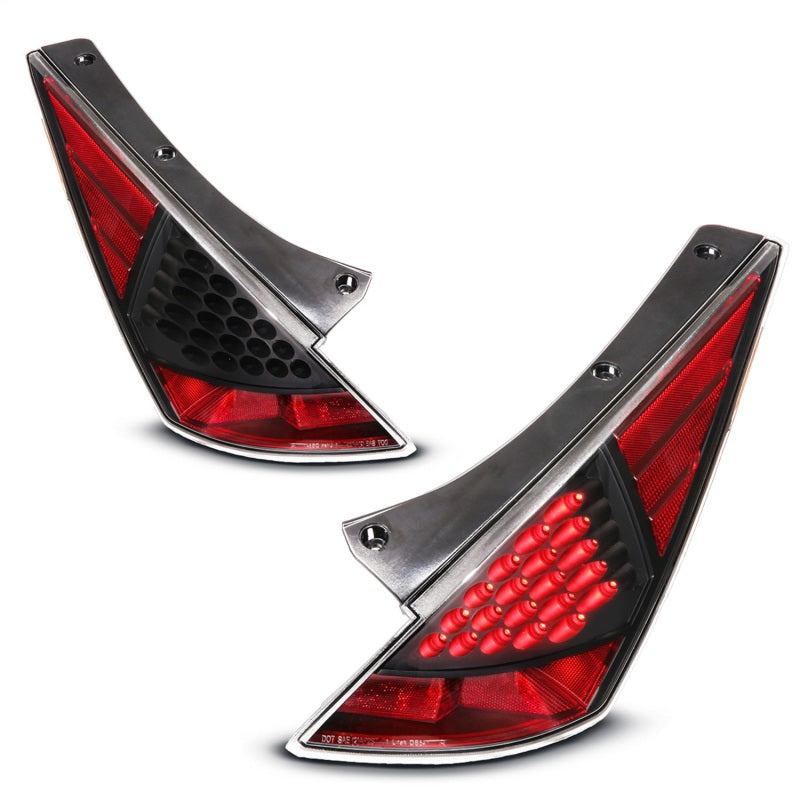 Anzo 2003-2005 Nissan 350Z LED Tail lights Black 321099 Photo - Unmounted