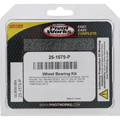 Pivot Works Eton, Yamaha Wheel Bearing Kit Premium Bearings 25-1579-P 25-1579-P Photo - Primary