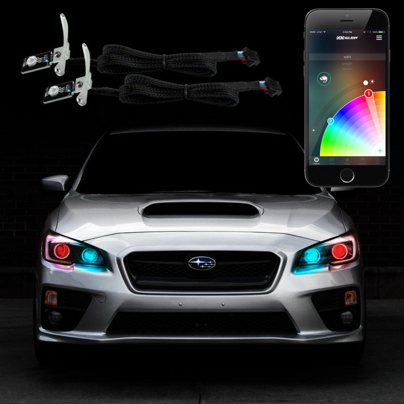 XKGLOW XK Glow 2xRGB Demon Eye Million Color XKGLOW Smartphone App Controlled Kit XK042009 XK042009 User 1