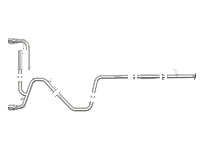 aFe Hyundai Veloster N 21-22 L4-2.0L (t) Takeda Cat-Back Exhaust System- Polished Tips 49-37030-P 49-37030-P Photo - Unmounted