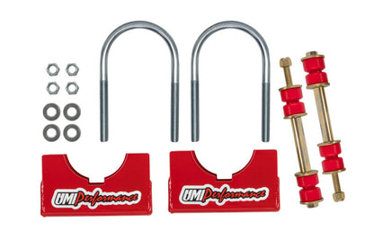 UMI Performance Aftermarket Rear End Sway Bar Installation Kit- 3-1/4in Axle Tubes 2244-325-R 2244-325-R Photo - Primary