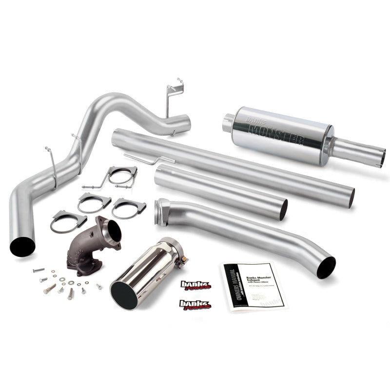 Banks Power 98-02 Dodge 5.9L Std Cab Monster Exh w/ Power Elbow - SS Single Exh 48637 Photo - Primary
