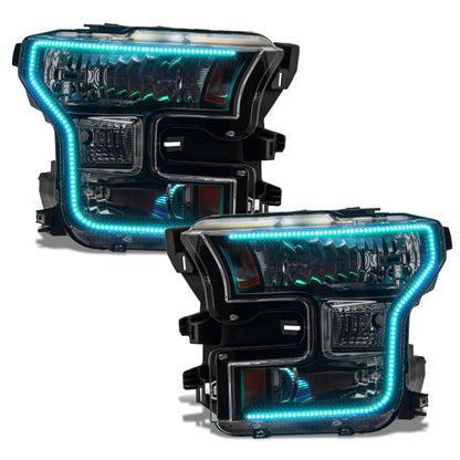 ORACLE Lighting Oracle 15-17 Ford F-150 Dynamic RGB+A Pre-Assembled Headlights Halogen - Black Edition - ColorSHIFT 8201-332 8201-332 User 7
