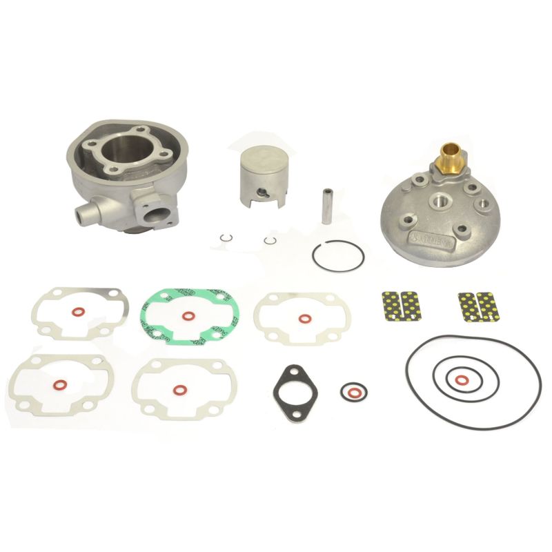 Athena 98-00 Aprilia 51 LC 50 47.6mm Bore 70cc 10mm Pin Flat Piston Big Bore Cylinder Kit w/Head 081100 081100 Photo - Primary
