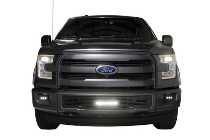 Putco 2015-2017, Ford F150 - Stainless Steel Black Bar Design w/10" Luminix 87160L Photo - Mounted