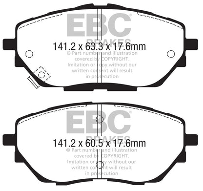 EBC 2017+ Toyota C-HR 2.0L Greenstuff Front Brake Pads DP22368 DP22368 Photo - Primary