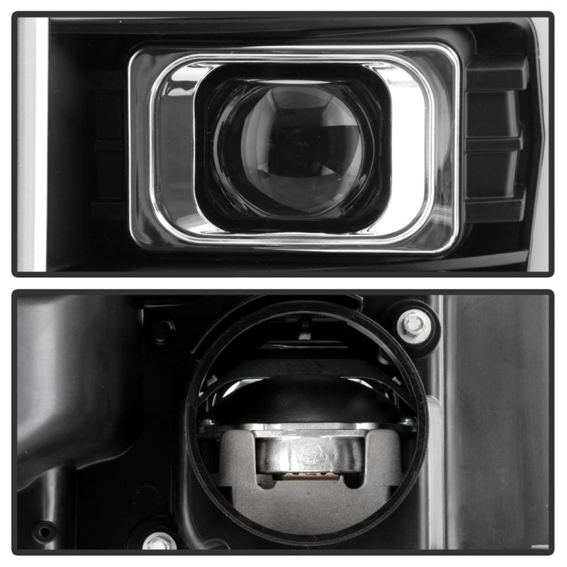 Spyder Ford F250/350/450 11-16 V2 High-Power LED Headlights-White Light Bar-Black PRO-YD-FS11V2PL-BK 5087898 5087898 Photo - Unmounted
