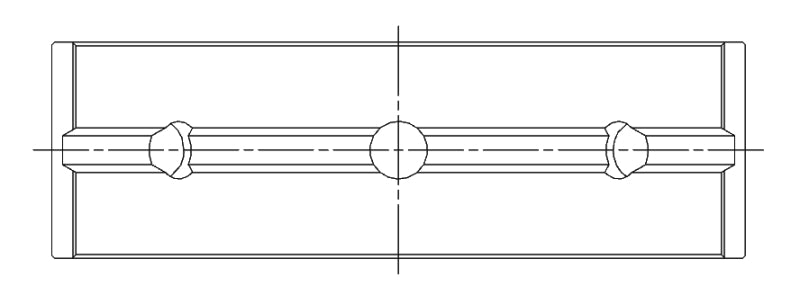 ACL Lexus V8 4.0L 1UZFE .25mm Oversized Performance Main Bearing Set 5M8088H-.25 5M8088H-.25 Technical Drawing