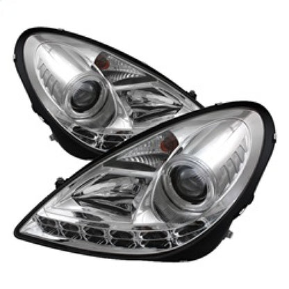 Spyder Mercedes Benz SLK 05-10 Projector Headlights Halogen Model- DRL Chrm PRO-YD-MBSLK05-DRL-C 5032539 5032539 Photo - Primary