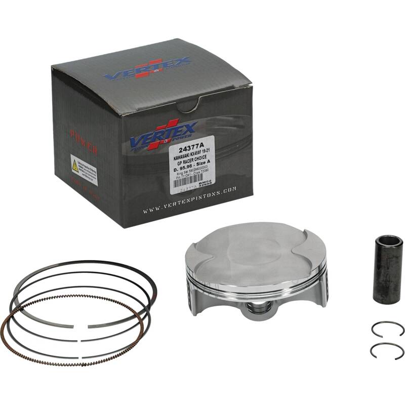Vertex Pistons Vertex Piston 19-23 Kawasaki KX 450 F 450cc Forged GP Racers Choice Piston Kit 24377A 24377A Photo - Primary