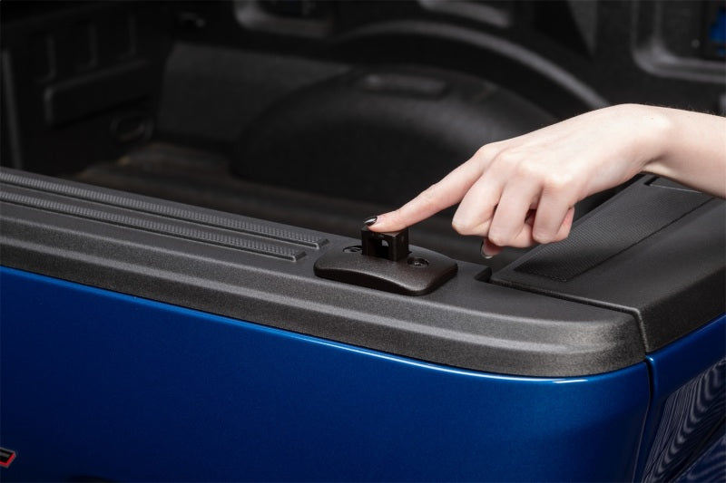 Putco Black Push-Up Tie Downs - for Full-Size Truck w/ Stake Pocket Mounts (Excl 2014+ GM) 99901B 99901B Photo - Mounted