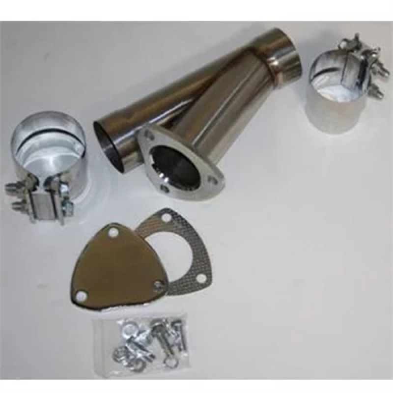 Granatelli Motor Sports Granatelli 2.5in Stainless Steel Manual Exhaust Cutout Kit w/Slip Fit/Band Clamp 305525