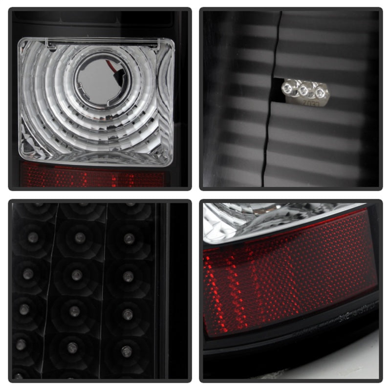 SPYDER Xtune 03-06 Silverado 1500/2500 (Will Not Fit Stepside) LED Tail Lights Black ALT-ON-CS03-LED-BK 5008763 5008763 Photo - Unmounted