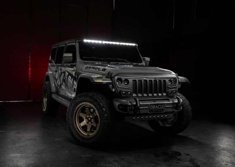 ORACLE Lighting Oracle Jeep Wrangler JL/Gladiator JT Integrated Windshield LED Light Bar System 5917-023 5917-023 Photo - lifestyle view