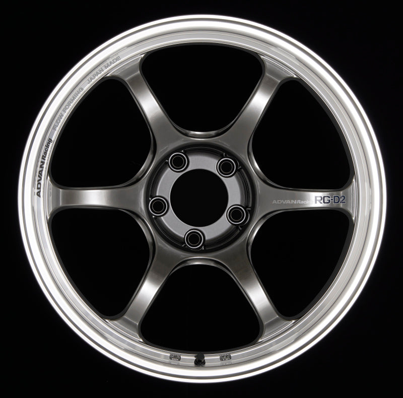 Advan RG-D2 18x10.0 +35 5-114.3 Machining & Racing Hyper Black Wheel YAT8K35EHB YAT8K35EHB Photo - Primary