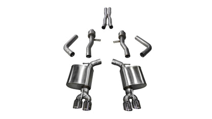Corsa Performance 15-17 Dodge Challenger Hellcat Dual Rear Exit Sport Exhaust w/ 3.5in 14987 Photo - Primary