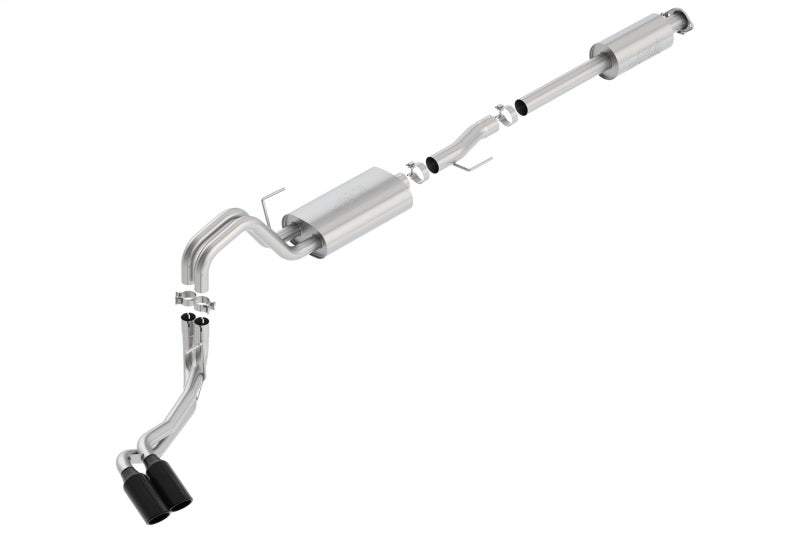 Borla 15-17 F-150 2.7L/ 3.5L EcoBoost/ 5.0L V8 4in. Tip Side Exit S-type Exhaust Black Chrome 140618BC 140618BC Photo - Primary
