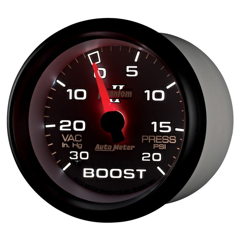 Autometer Gauge, Vac/Boost, 2 5/8", 30inHg-20Psi, Mechanical, Phantom II 7801 User 3