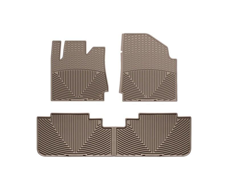 WeatherTech WT Rubber Mats - Front - Tan Floor Mats Floor Mats - Rubber main image