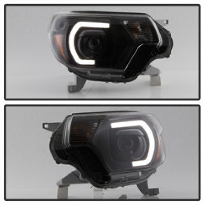 SPYDER xTune Toyota Tacoma 12-15 Headlights - Light Bar DRL - Black PRO-JH-TTA12-LBDRL-BK 9037542 9037542 Photo - Unmounted