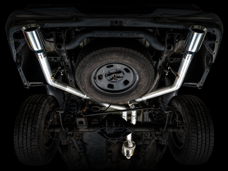 AWE Tuning 09-18 RAM 1500 5.7L (w/o Cutout) 0FG Dual Rear Exit Cat-Back Exhaust - Chrome Silver Tips 3015-32101 3015-32101 Photo - Mounted