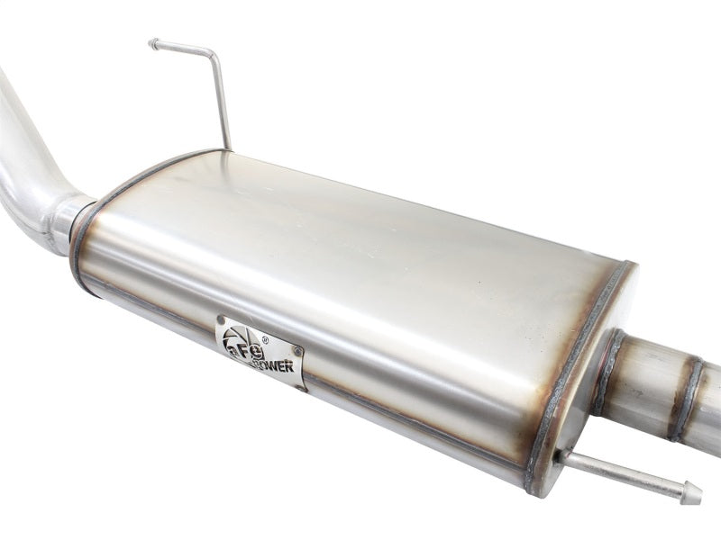 aFe MACH Force-Xp 3in to 3-1/2in 409 Stainless Steel Cat-Back Exhaust w/Po 49-43068-P Photo - Unmounted