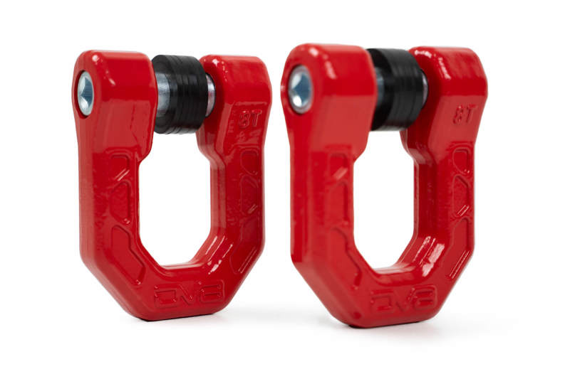 DV8 Offroad Elite Series D-Ring Shackles - Pair (Red) UNSK-01RD UNSK-01RD Photo - Unmounted