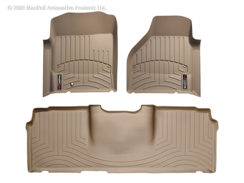 WeatherTech WT FloorLiner - Front - Tan Floor Mats Floor Mats - Rubber main image