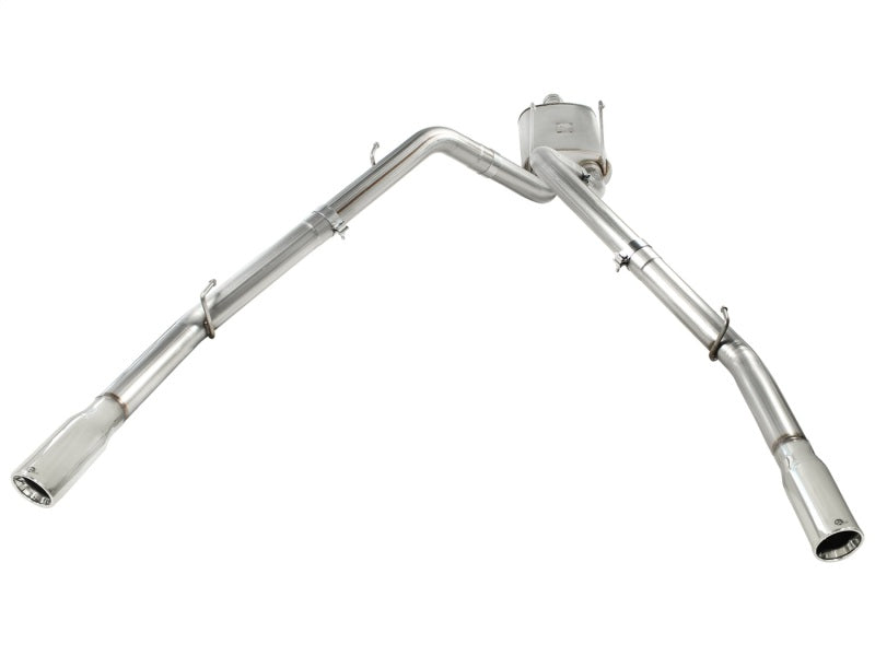 aFe Mach Force-Xp 3in Cat-Back Exhaust System with Dual Polished Tips - Do 49-42013-P Photo - Unmounted