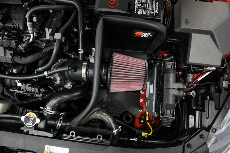 K&N Engineering K&N 2021+ Hyundai Elantra L4-2.0L F/I Typhoon Performance Air Intake System 69-5327TC 69-5327TC Photo - Mounted