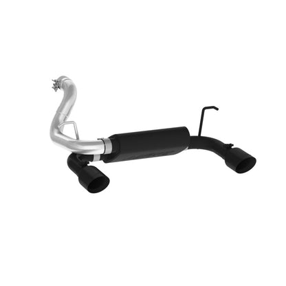 MBRP 2018+ Jeep Wrangler (JL) 3.6L V6 Dual Rear Exit Axle Back BLK Exhaust System S5529BLK S5529BLK Photo - Primary