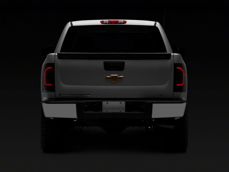 Raxiom 07-14 Chevrolet Silverado 1500 Axial Series LED Tail Lights- Blk Housing (Smoked Lens) S150366 S150366 Photo - Close Up