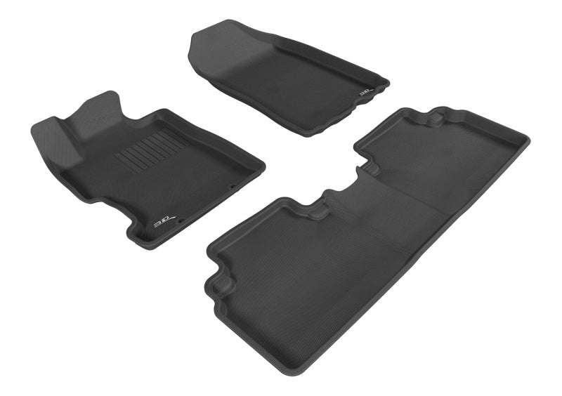 3D MAXpider 2006-2011 Honda Civic Sedan Kagu 1st & 2nd Row Floormat - Black L1HD01201509 L1HD01201509 Photo - Primary