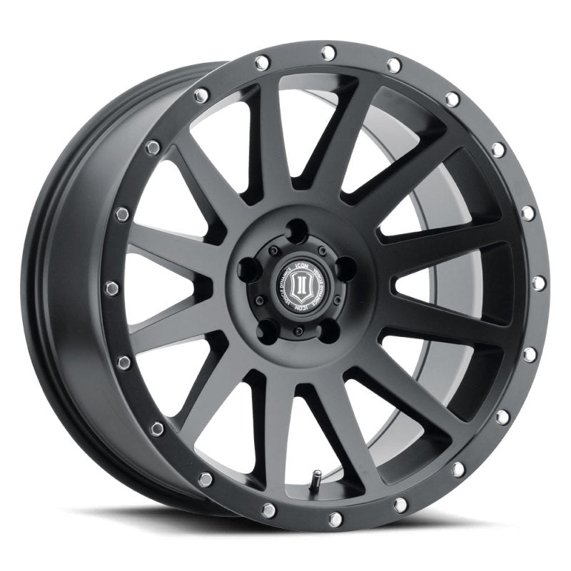 ICON Compression 20x10 5x5 -12mm Offset 5in BS 71.5mm Bore Satin Black Wheel 2020107350SB 2020107350SB Photo - Primary