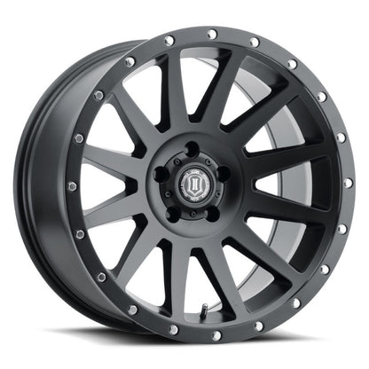 ICON Compression 20x10 6x5.5 -19mm Offset 4.75inBS Satin Black Wheel 2020108347SB 2020108347SB Photo - Primary