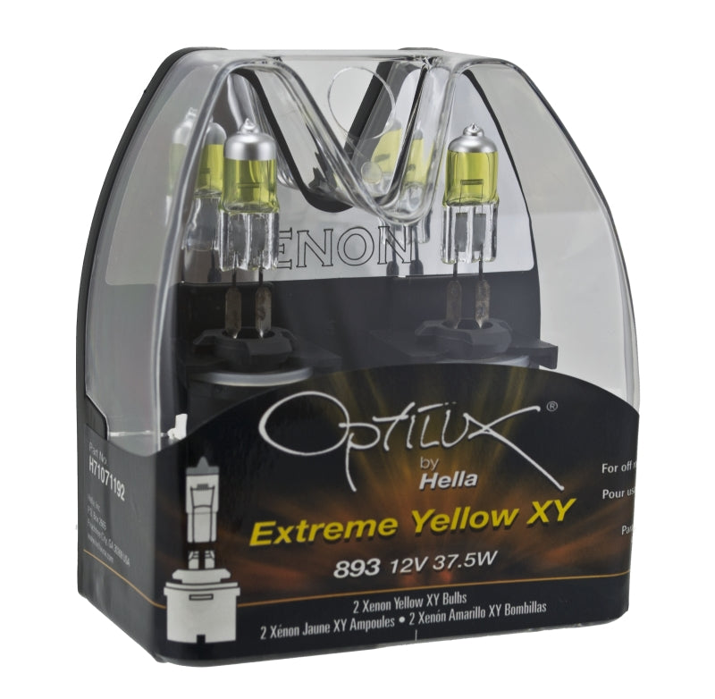 Hella Optilux 893 12V 37.5W Extreme Yellow Bulbs (Pair) H71071192 H71071192 Photo - in package