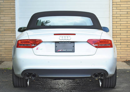 AWE Tuning B8 / B8.5 S5 Cabrio Touring Edition Exhaust - Resonated - Diamond Black Tips 3415-43012 3415-43012 Photo - Mounted