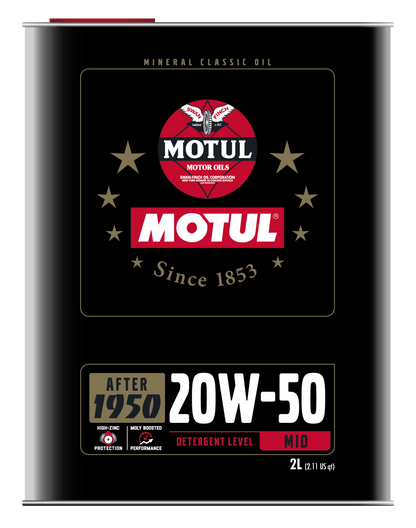 Motul 20W50 Classic Performance Oil - 10x2L 110621 110621 Photo - Primary