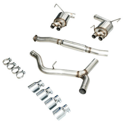 AWE Tuning 2015+ Subaru WRX VA Sedan Touring Edition Exhaust - Chrome Silver Tips (102mm) 3015-42098 3015-42098 Photo - out of package