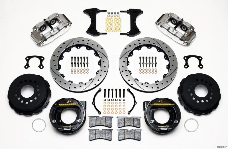 Wilwood Narrow Superlite 4R Rear P-Brk Kit 12.88in Drill Polish Big Ford  2.36in Offset 140-9218-DP 140-9218-DP Photo - Primary