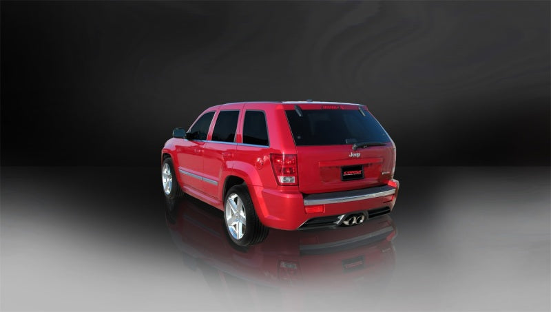 Corsa Performance 06-10 Jeep Grand Cherokee 6.1L V8 Polished Sport Cat-Back Exhaust 14451 Photo - Mounted