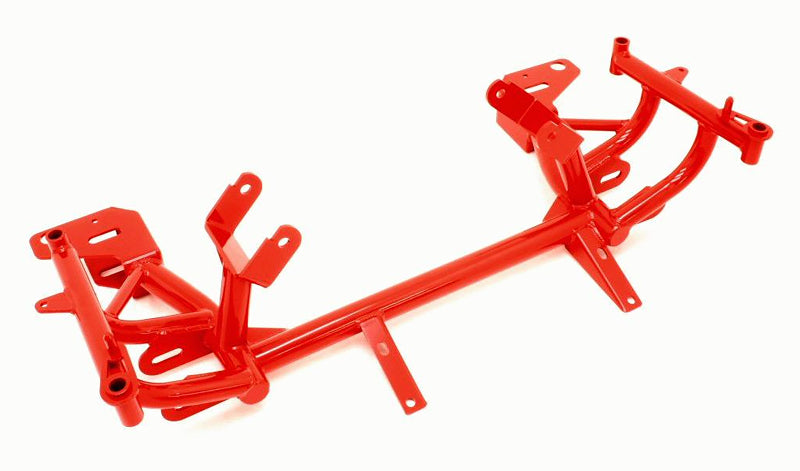BMR 98-02 4th Gen F-Body K-Member w/ Turbo LS1 Motor Mounts and Pinto Rack Mounts - Red KM013-1R KM013-1R Photo - Primary